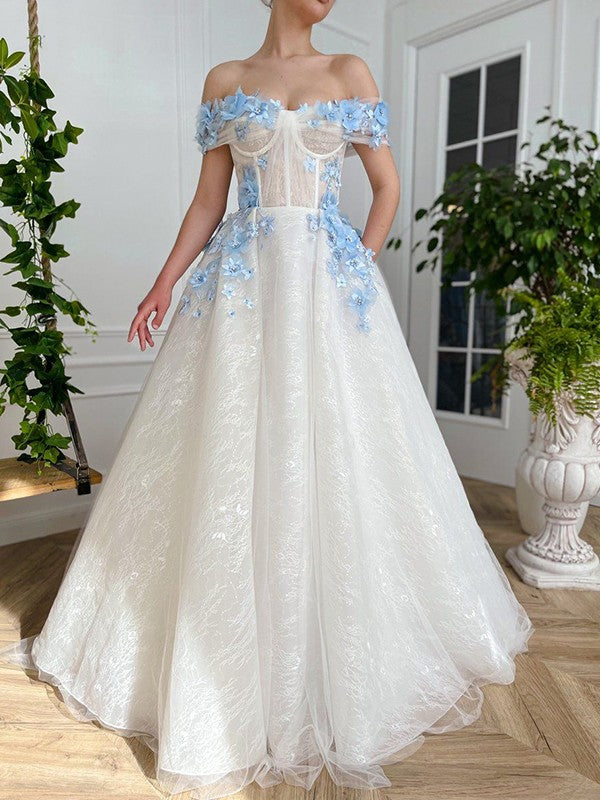 A-Line Lace Sleeveless Floor-Length Dress - Chloe Dress