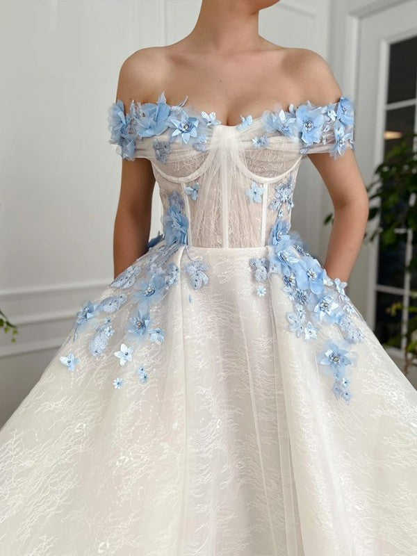 A-Line Lace Sleeveless Floor-Length Dress - Chloe Dress