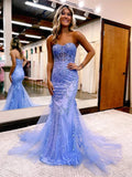 Sheath Sweetheart Tulle Sleeveless Train Dress - Chloe Dress