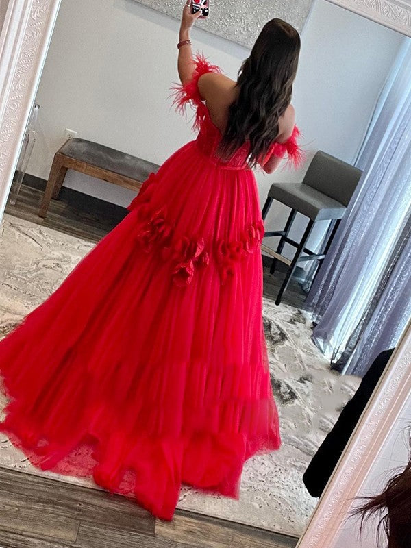 Ball Gown Tulle Sleeveless Train Gown - Chloe Dress