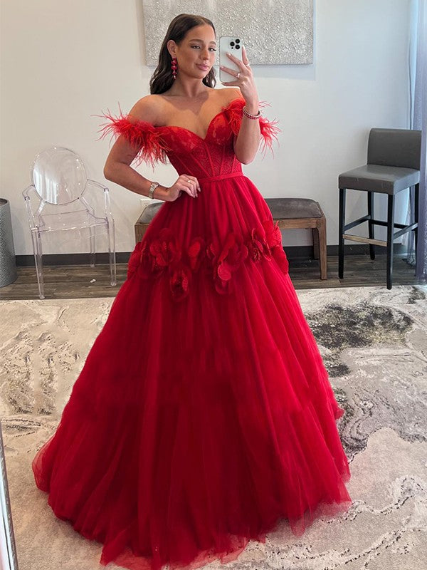 Ball Gown Tulle Sleeveless Train Gown - Chloe Dress