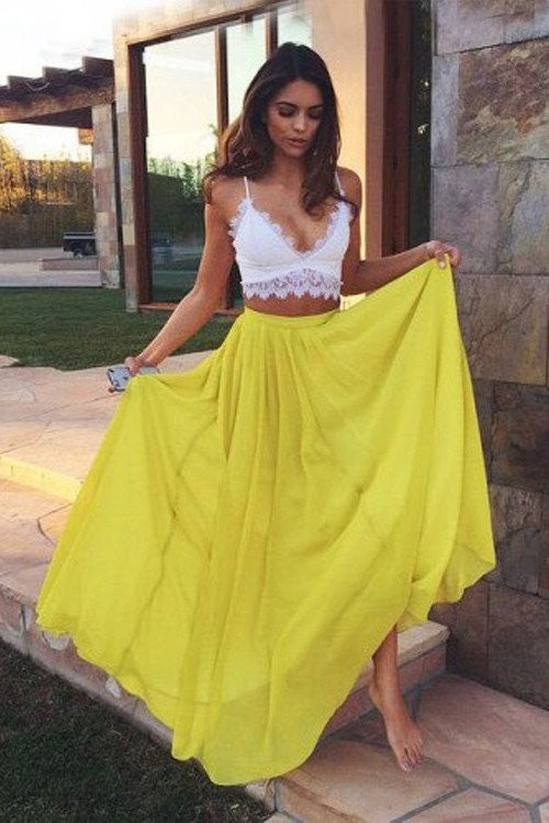 A-Line Chiffon Sleeveless Floor-Length Dress - Chloe Dress