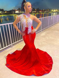 Mermaid One-Shoulder Long Sleeve Train Dress - Chloe Dress