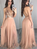 A-Line Spaghetti Strap Chiffon Sleeveless Floor-Length Dress - Chloe Dress