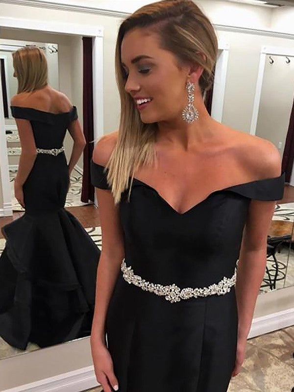 Mermaid Satin Sleeveless Train Dress - Chloe Dress