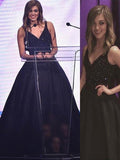 Ball Gown V-Neck Satin Sleeveless Train Gown - Chloe Dress