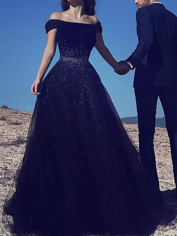 Ball Gown Tulle Sleeveless Train Gown - Chloe Dress