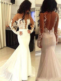Mermaid Chiffon Long Sleeve Train Dress - Chloe Dress