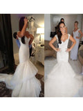 Mermaid Tulle Sleeveless Train Wedding Dress - Chloe Dress