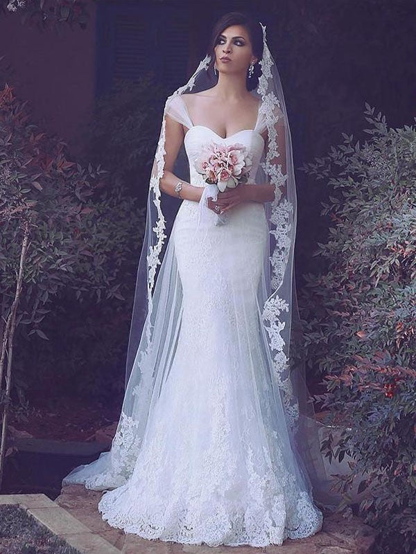 Mermaid Tulle Sleeveless Train Wedding Dress - Chloe Dress