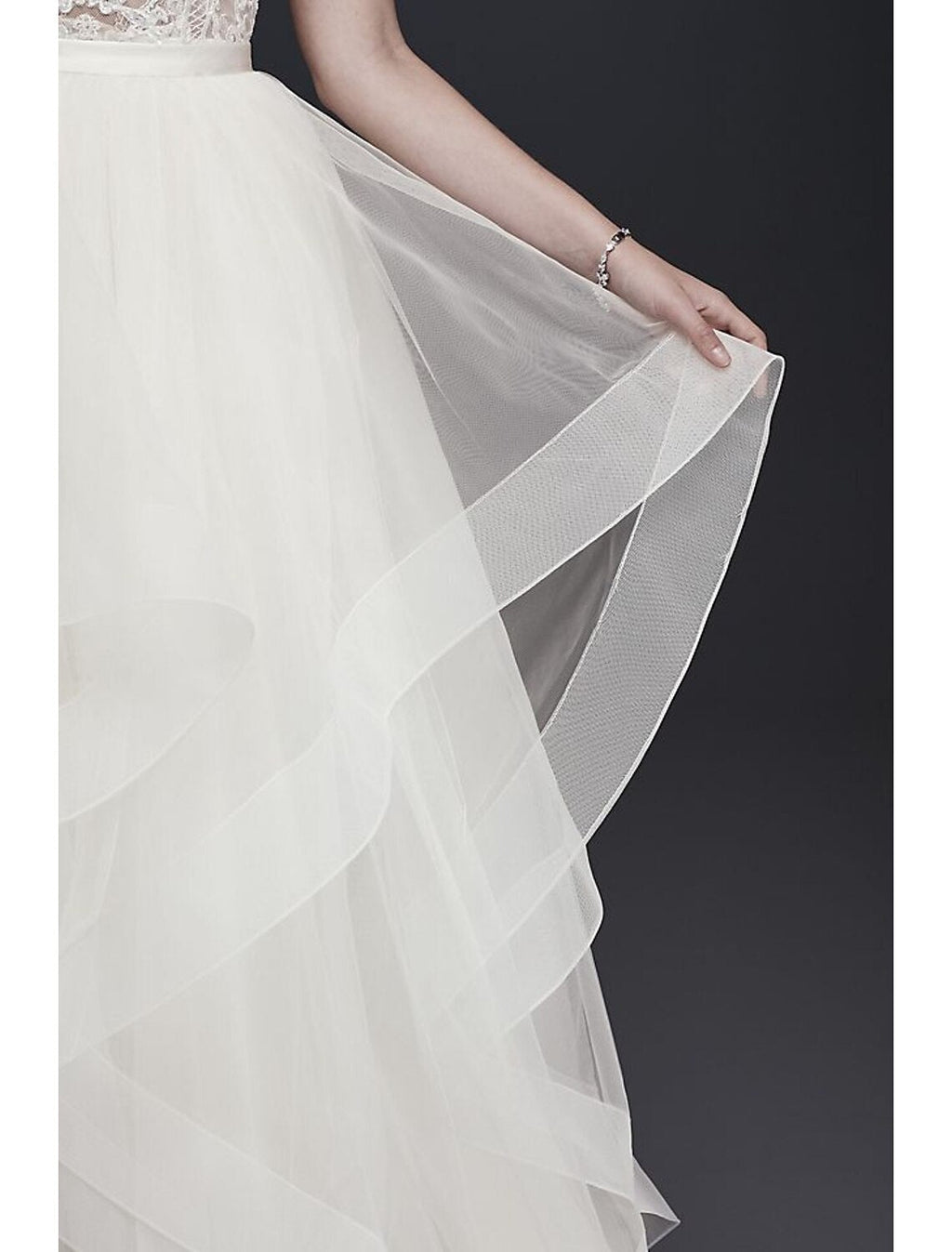 A-Line Satin Train Wedding Gown - Chloe Dress
