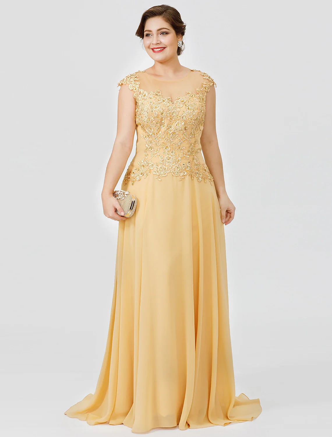 A-Line Illusion Chiffon Short Sleeve Pleated Mini Wedding Dress - Chloe Dress
