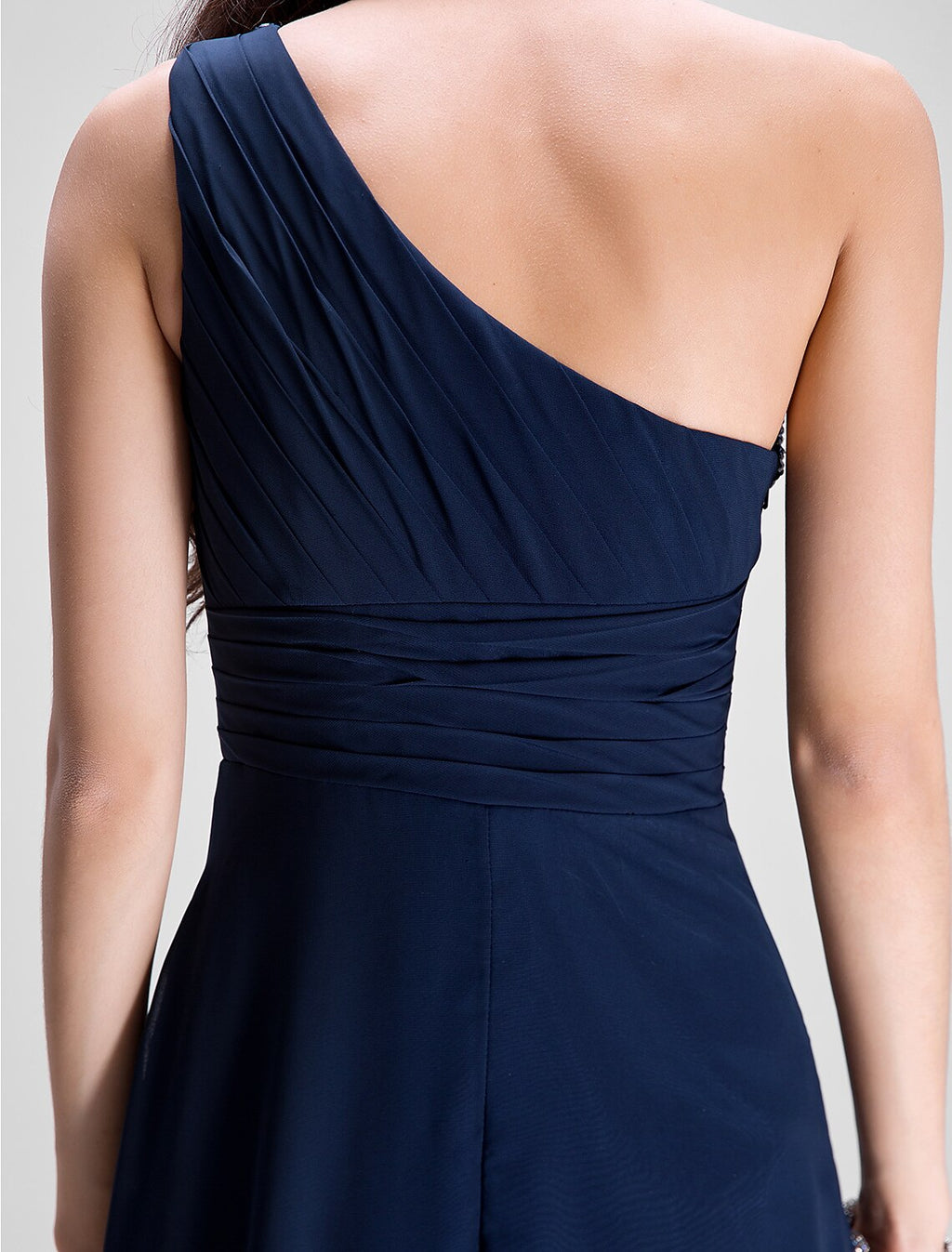 Sheath One-Shoulder Chiffon Sleeveless Floor-Length Evening Dress - Chloe Dress