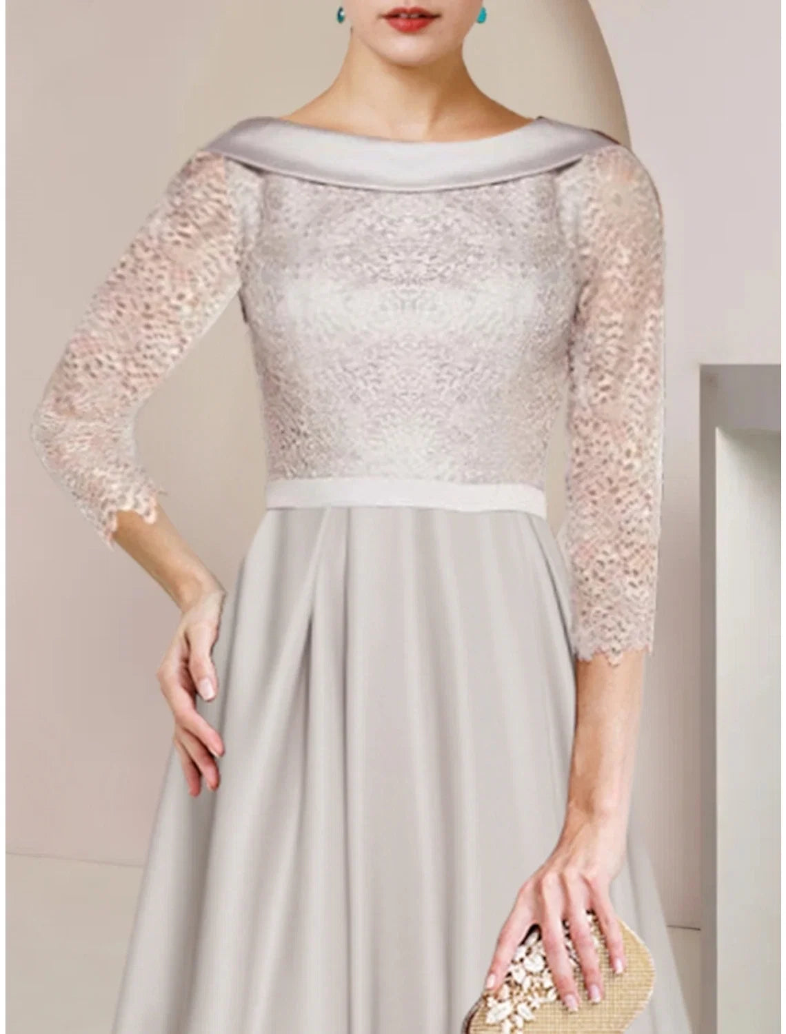 Sheath Satin Mini Wedding Dress - Chloe Dress