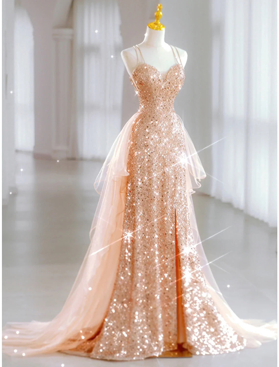 A-Line Sweetheart Tulle Sleeveless Floor-Length Prom Dress - Chloe Dress