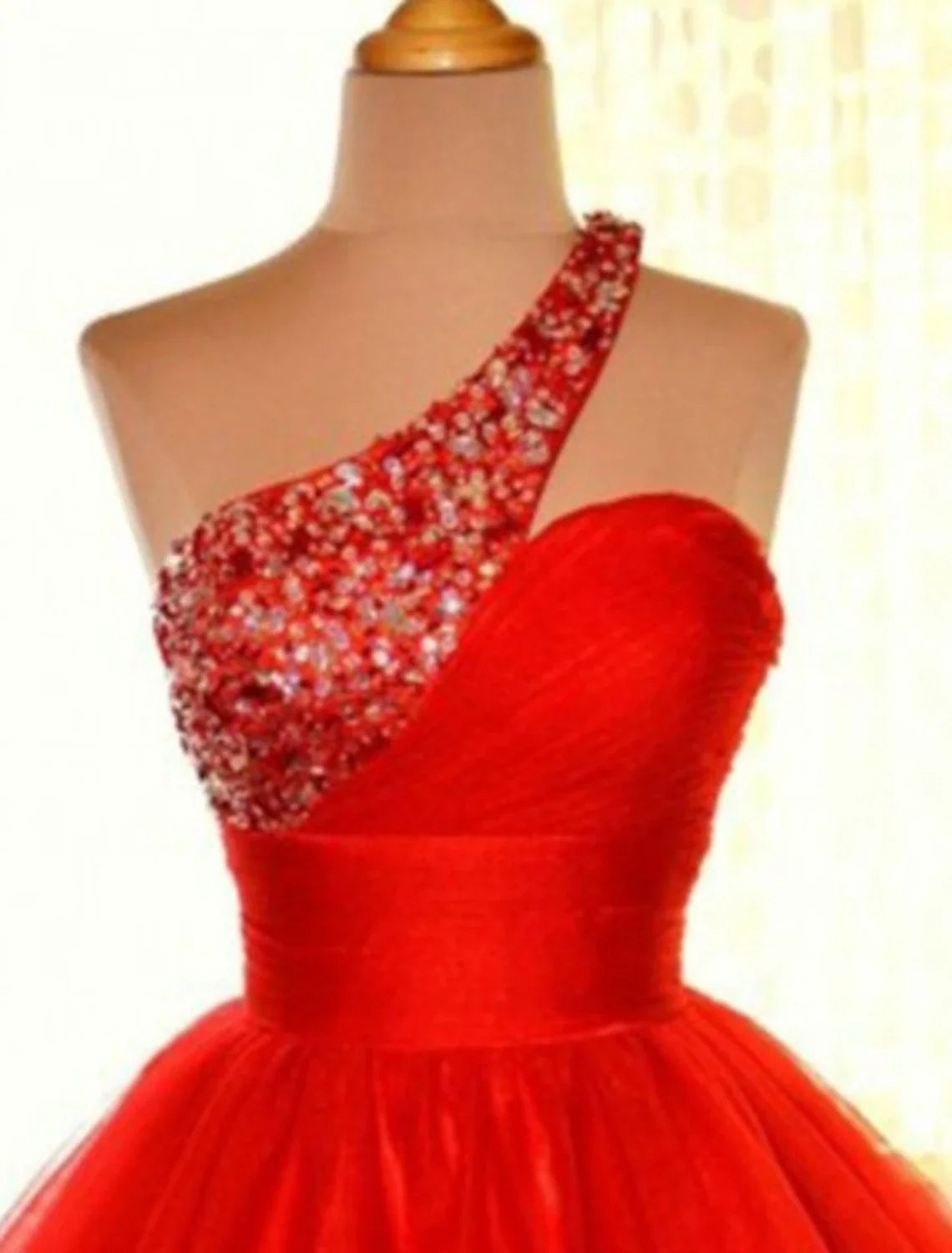 Pink A-Line One-Shoulder Tulle Sleeveless Mini Homecoming Dress - Chloe Dress