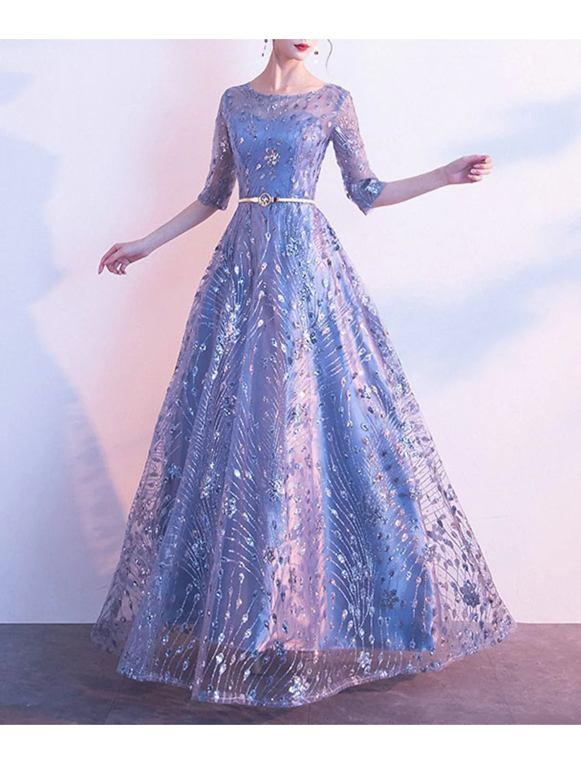 A-Line Tulle Floor-Length Wedding Dress - Chloe Dress