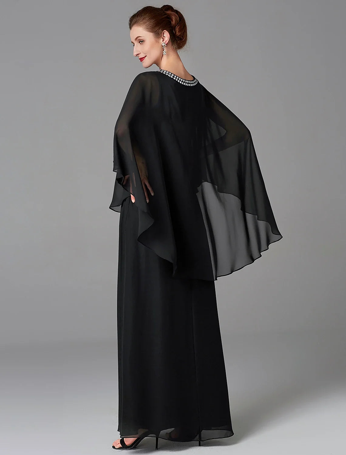 A-Line Chiffon Sleeveless Floor-Length Wedding Dress - Chloe Dress