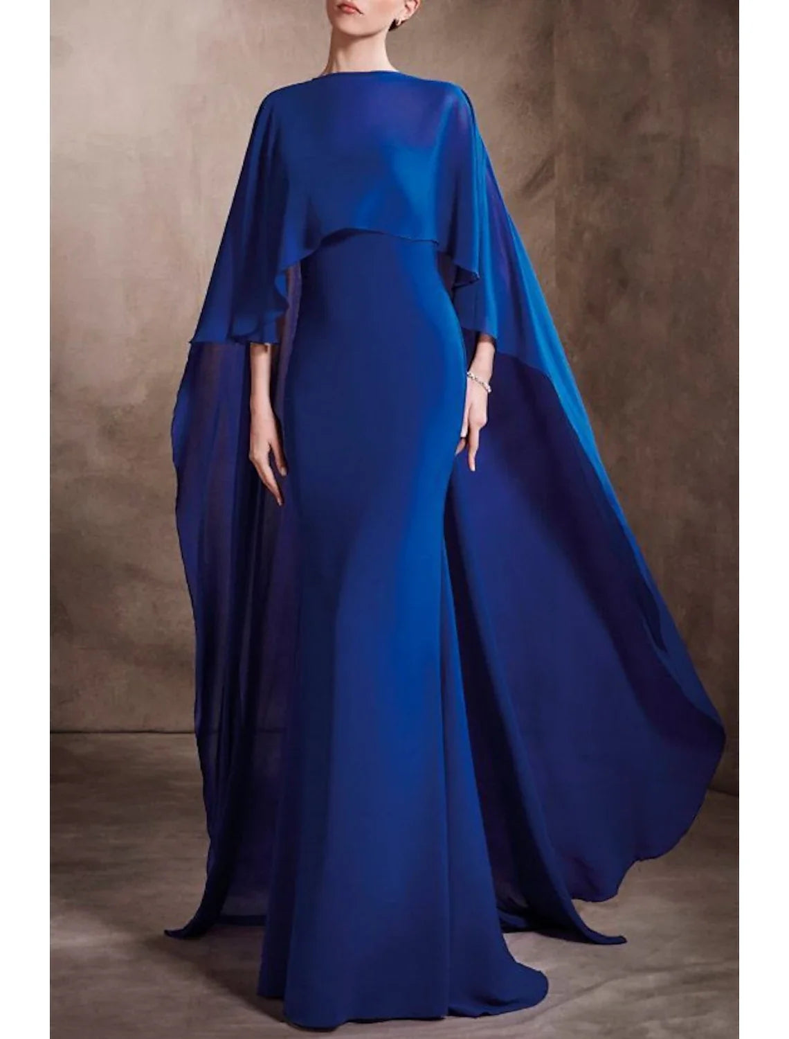 Mermaid Chiffon Sleeveless Floor-Length Evening Gown - Chloe Dress