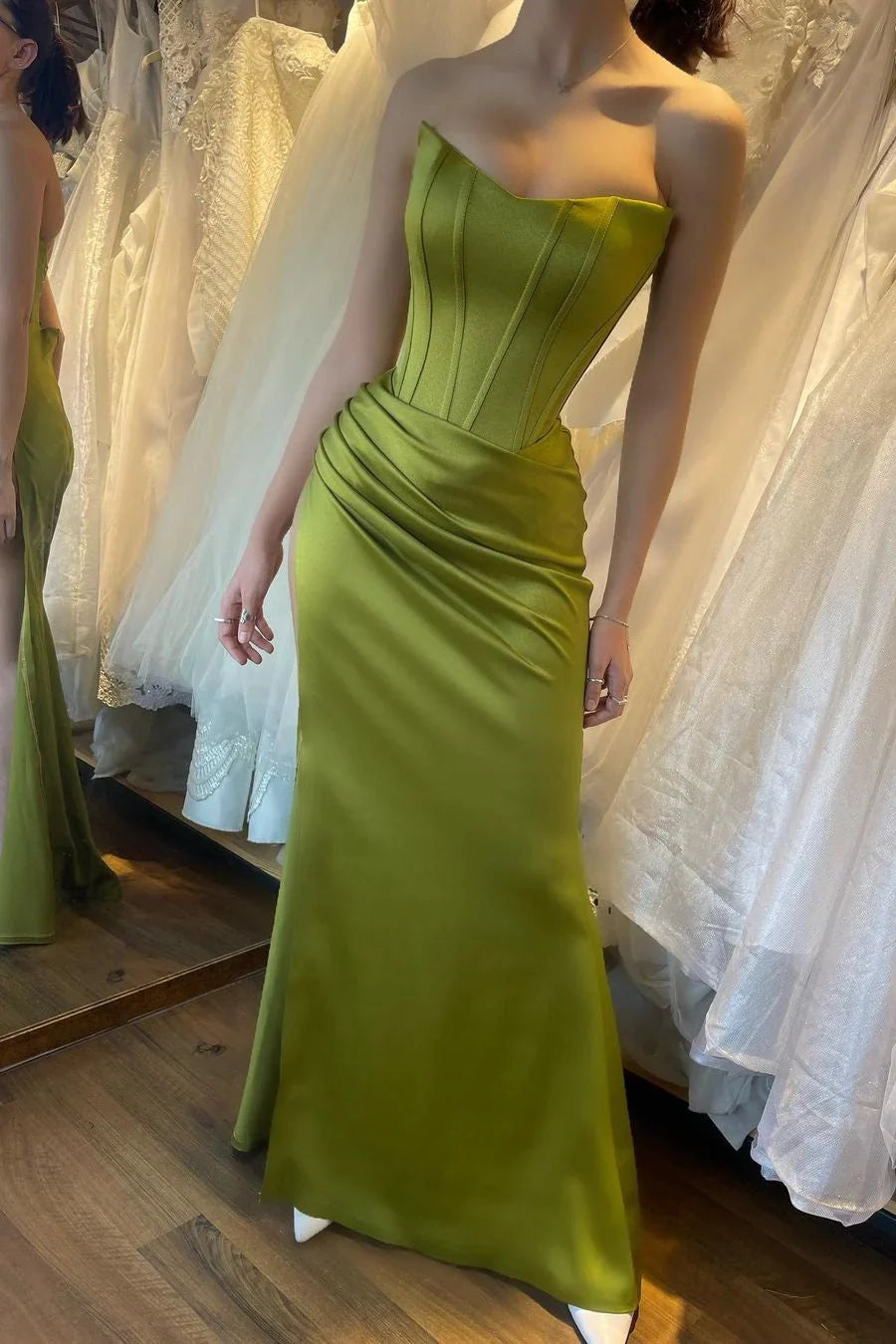 Strapless Floor-Length Evening Dress - Chloe Dress