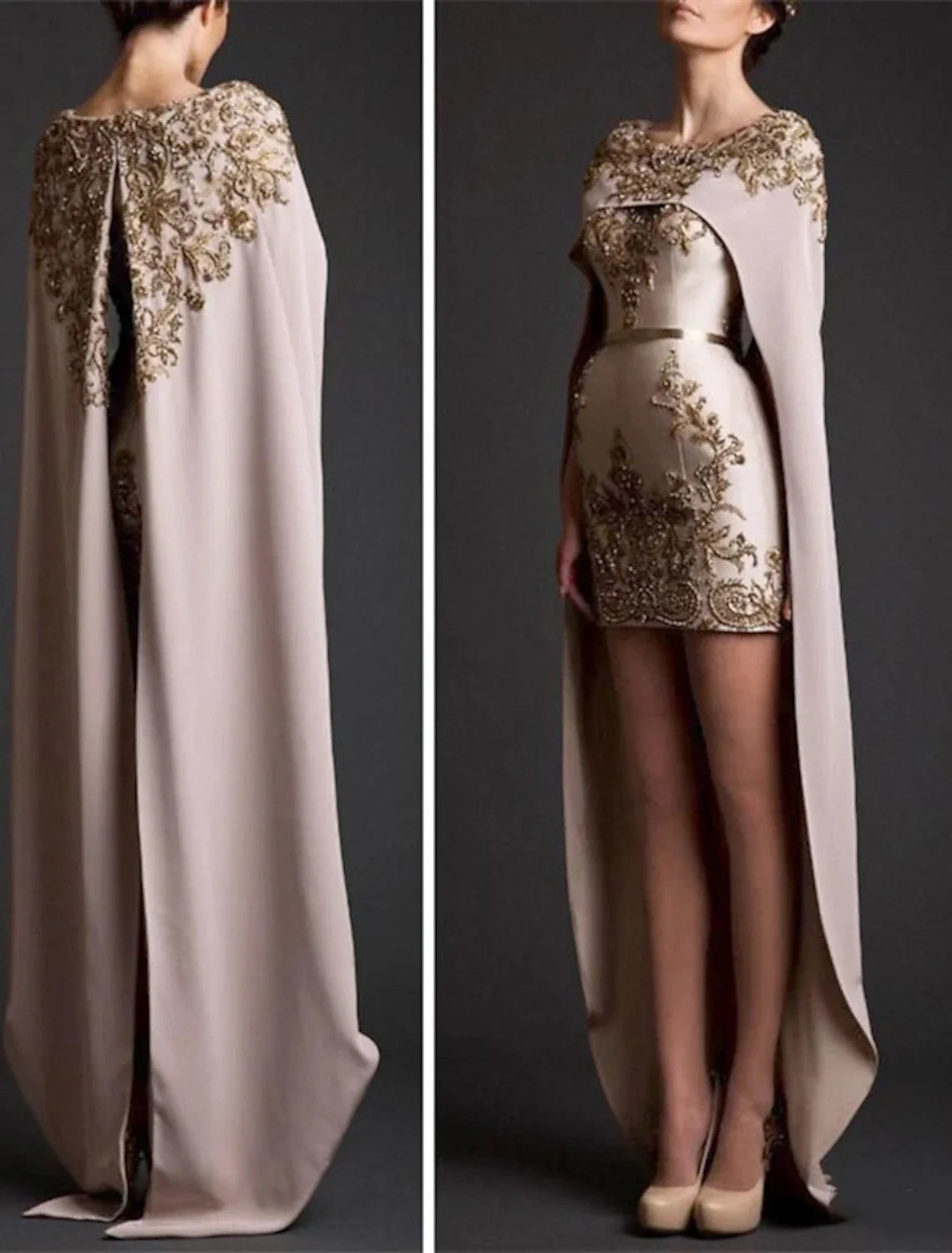 Sleeveless Applique Mini Wedding Dress - Chloe Dress