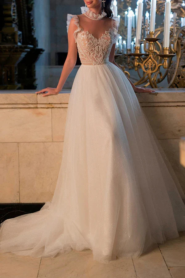 Illusion Wedding Dress - Chloe Dress
