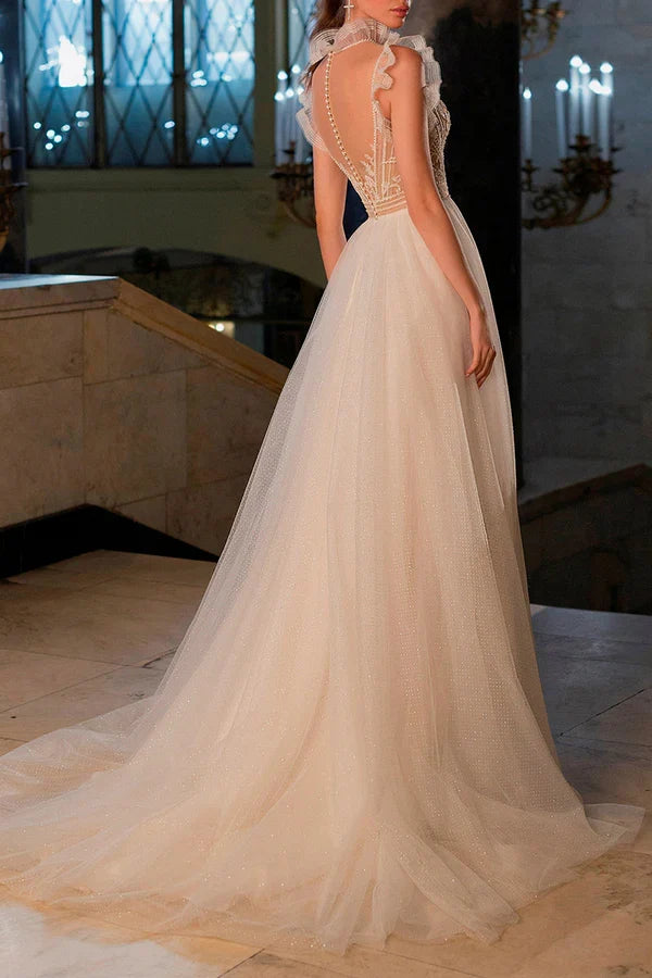 Illusion Wedding Dress - Chloe Dress