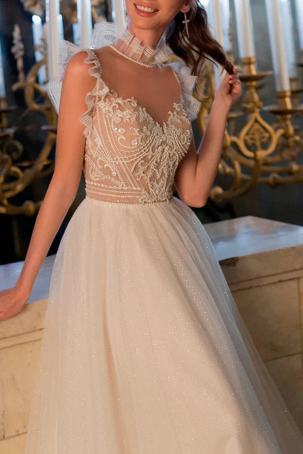 Illusion Wedding Dress - Chloe Dress