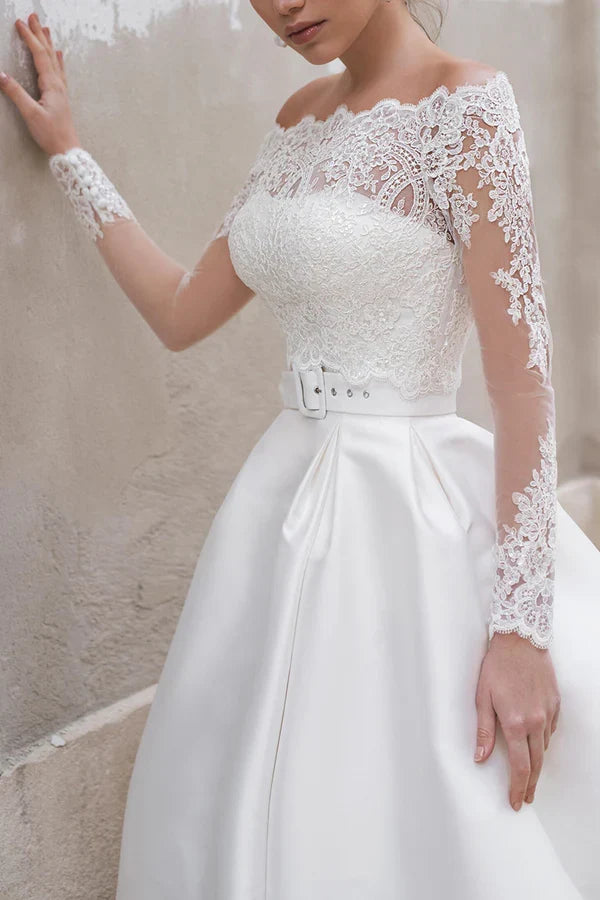 Satin Wedding Dress - Chloe Dress