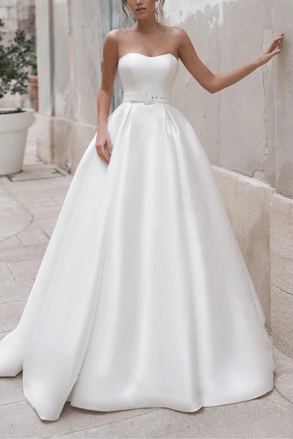 Satin Wedding Dress - Chloe Dress