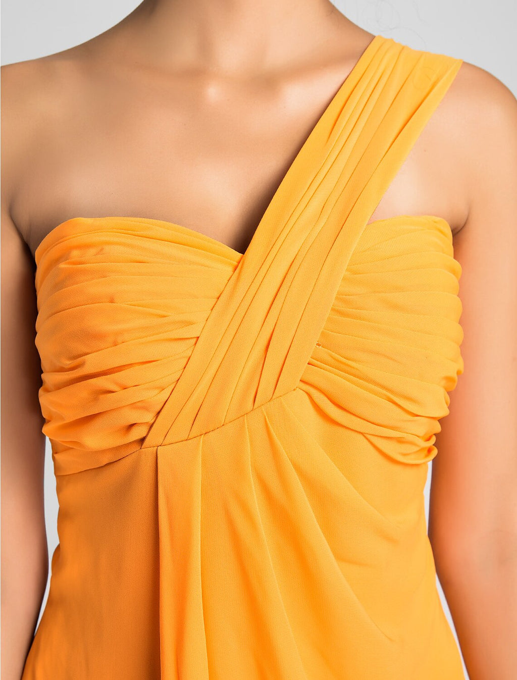 A-Line Sweetheart Chiffon Sleeveless Knee-Length Wedding Gown - Chloe Dress