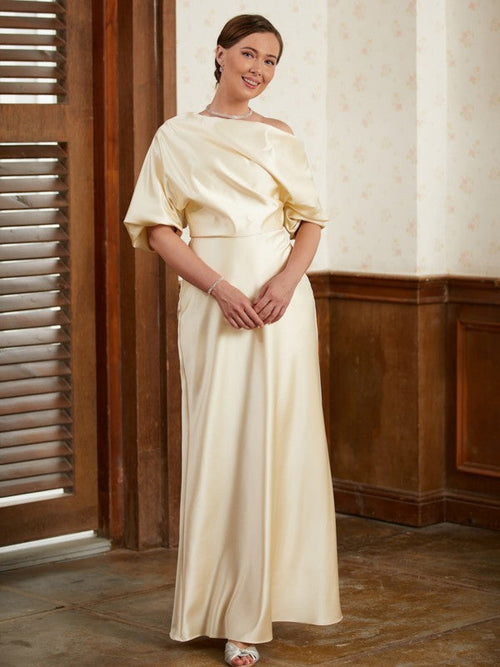 Sheath Short Sleeve Floor-Length Dress - Chloe Dress