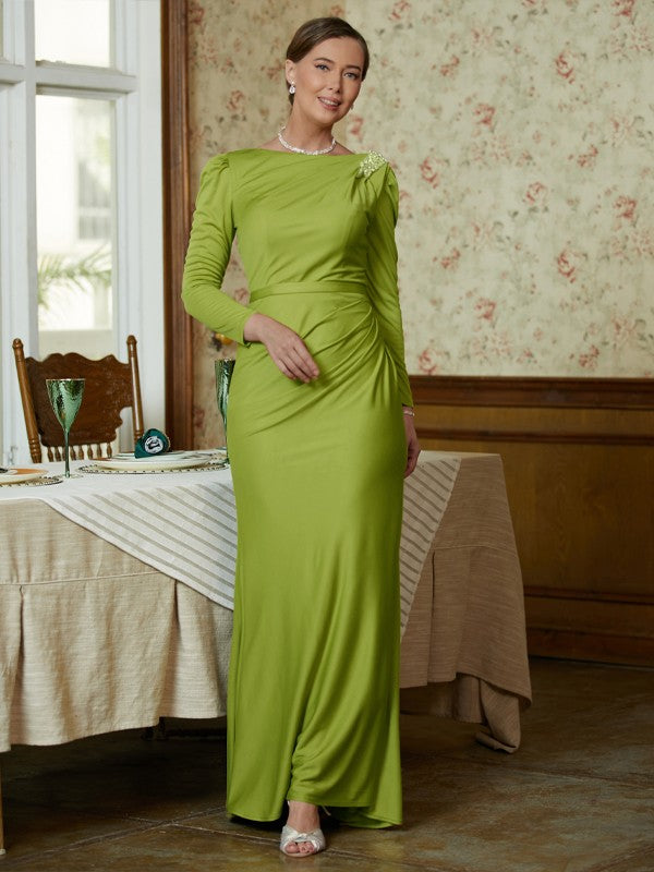 Sheath Jersey Long Sleeve Floor-Length Dress - Chloe Dress