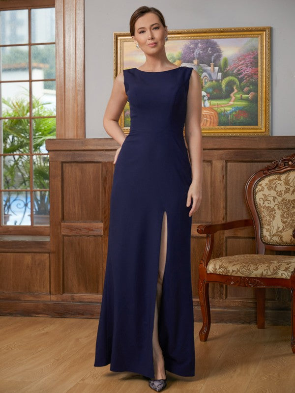 Sheath Crepe Sleeveless Floor-Length Dress - Chloe Dress
