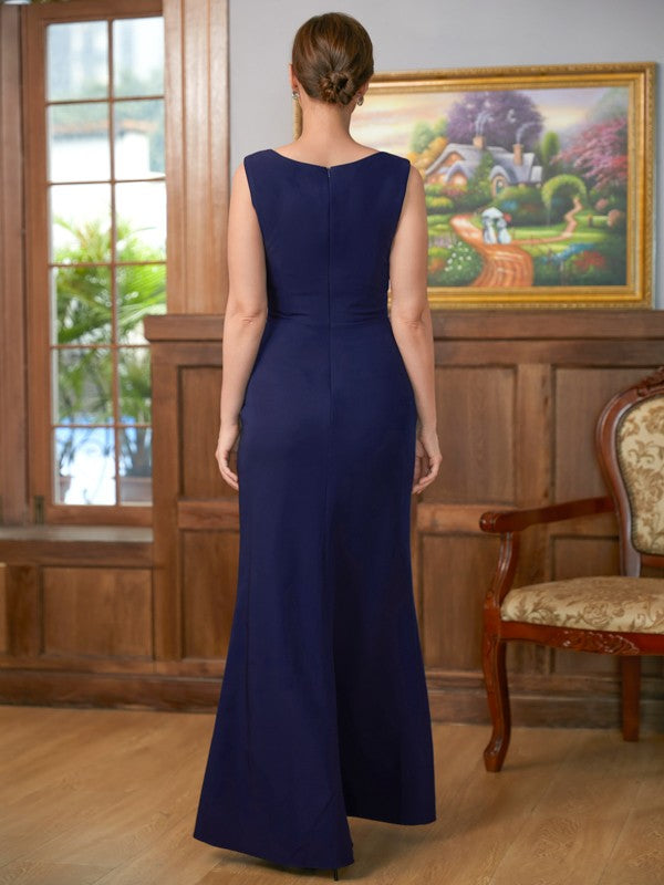 Sheath Crepe Sleeveless Floor-Length Dress - Chloe Dress