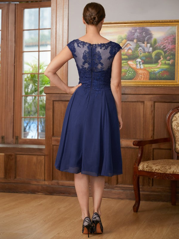A-Line Chiffon Sleeveless Knee-Length Dress - Chloe Dress
