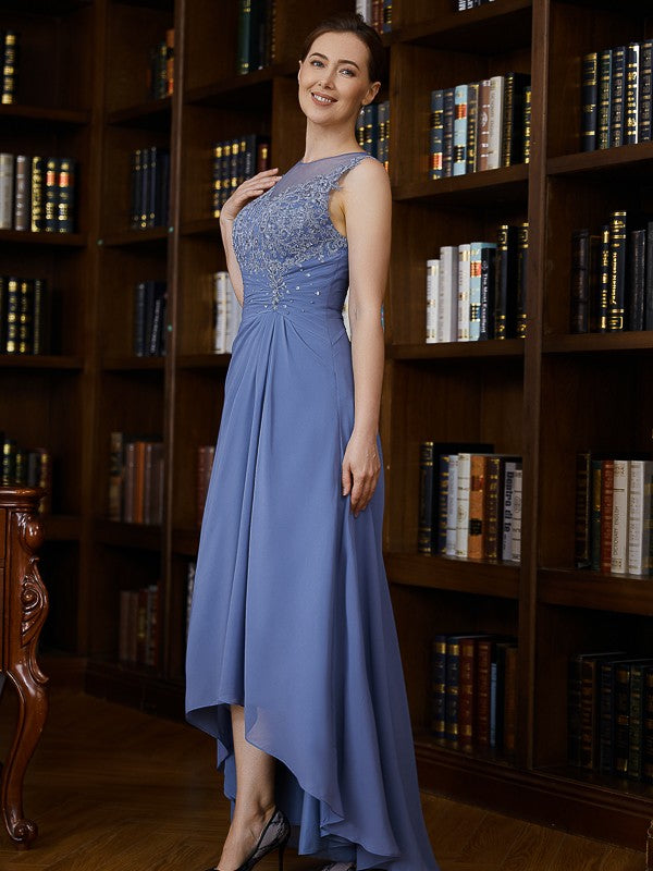 A-Line Chiffon Sleeveless Asymmetric Dress - Chloe Dress