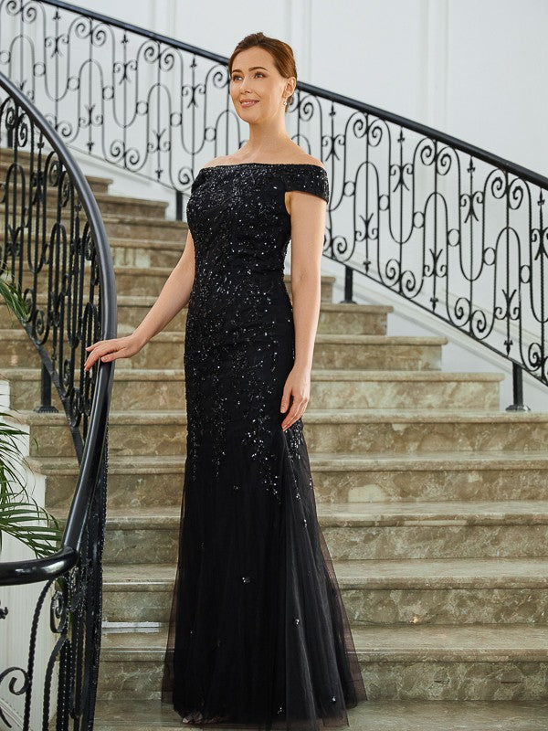Sheath Tulle Sleeveless Floor-Length Dress - Chloe Dress