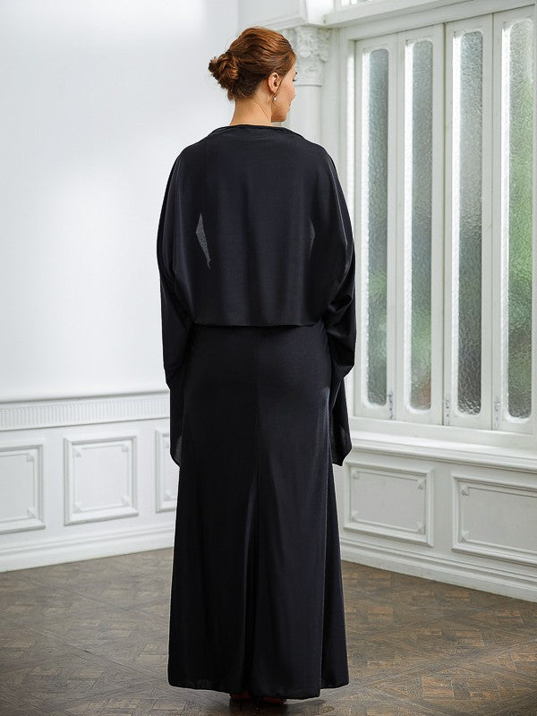 Sheath V-Neck Jersey Sleeveless Floor-Length Dress - Chloe Dress