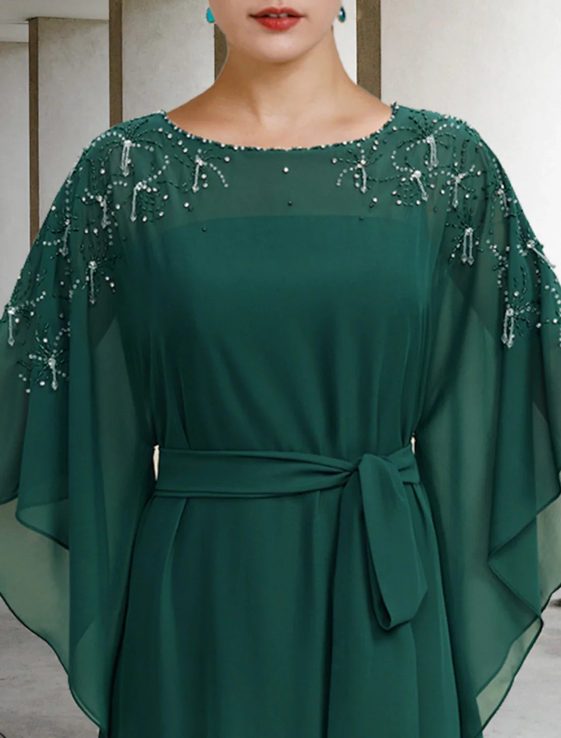 A-Line Chiffon Floor-Length Dress - Chloe Dress