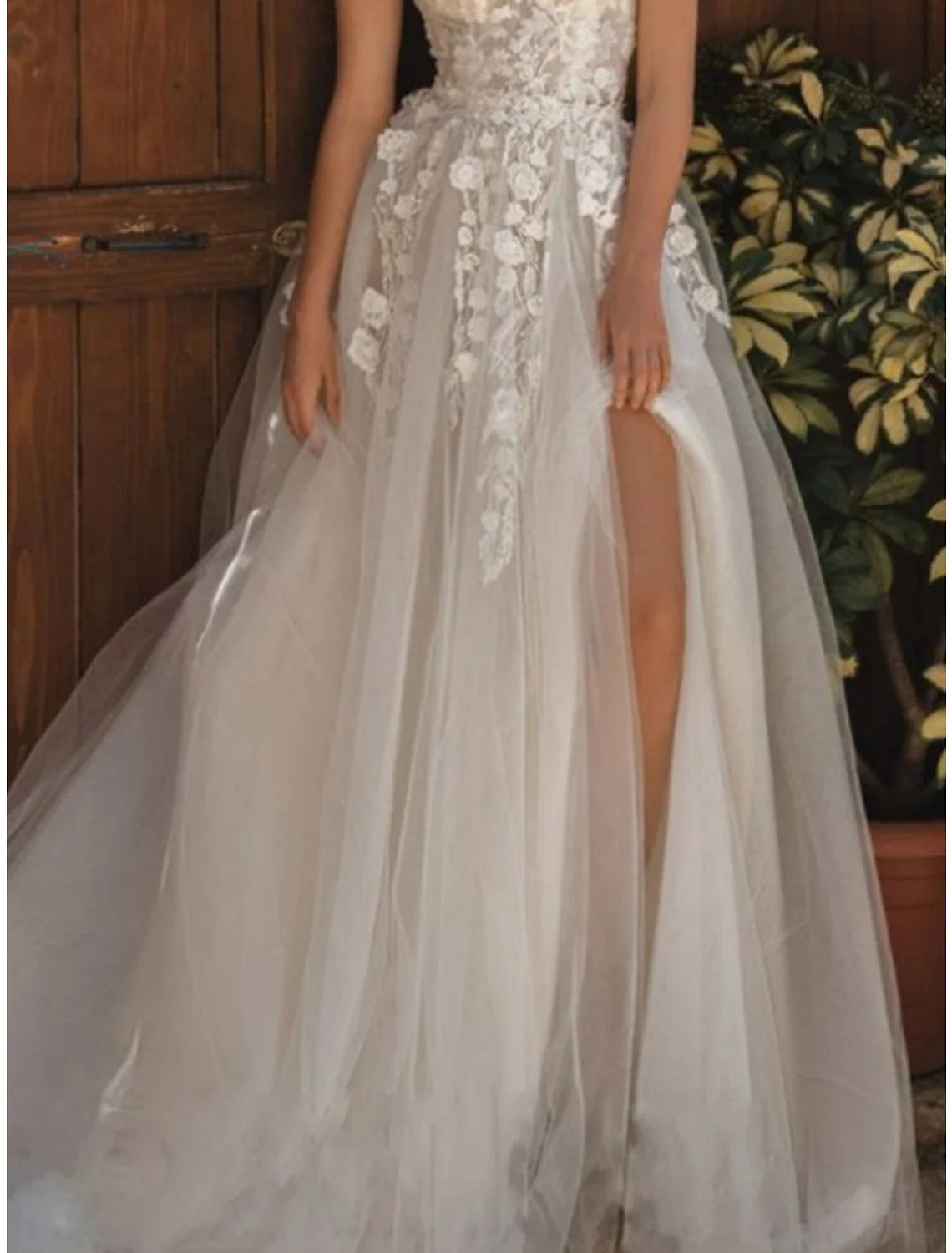 A-Line Off-Shoulder Lace Short Sleeve Pleated Mini Wedding Gown - Chloe Dress