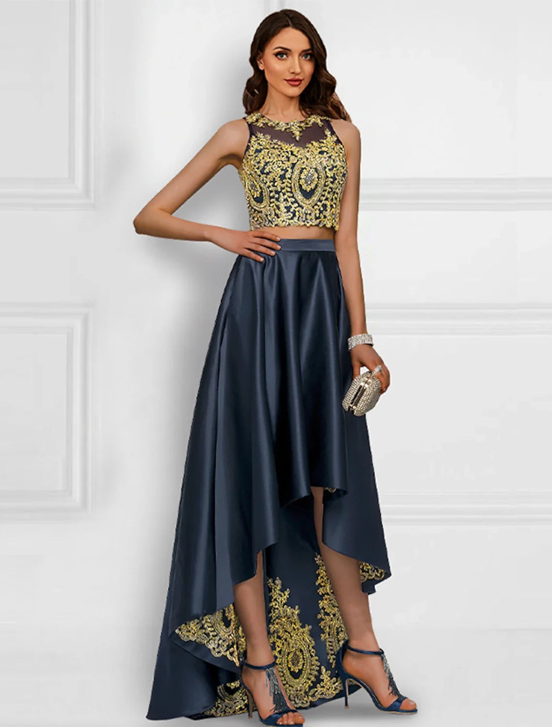 Sleeveless Asymmetric Prom Dress - Chloe Dress