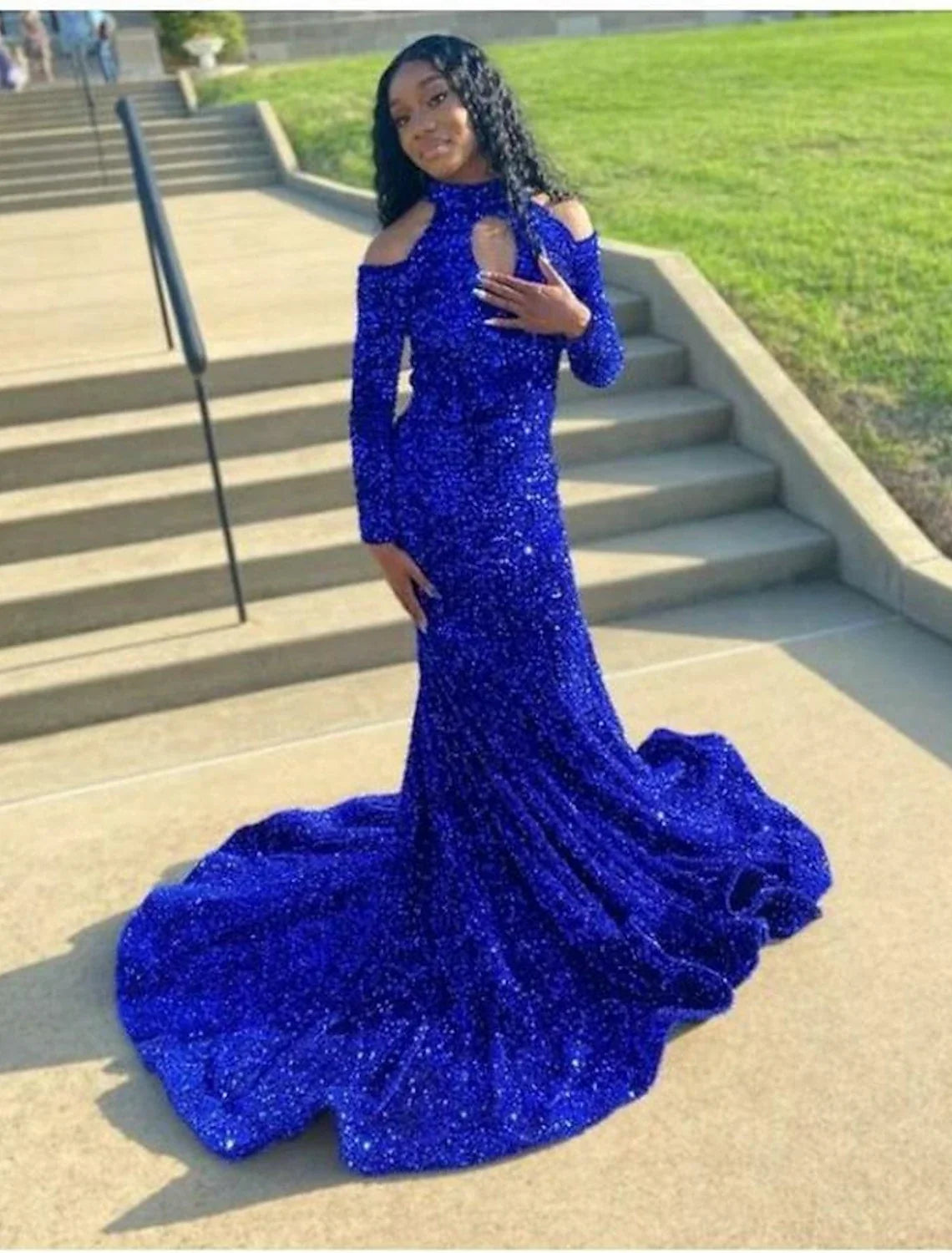 A-Line Strapless Lace Sleeveless Applique Floor-Length Prom Dress - Chloe Dress