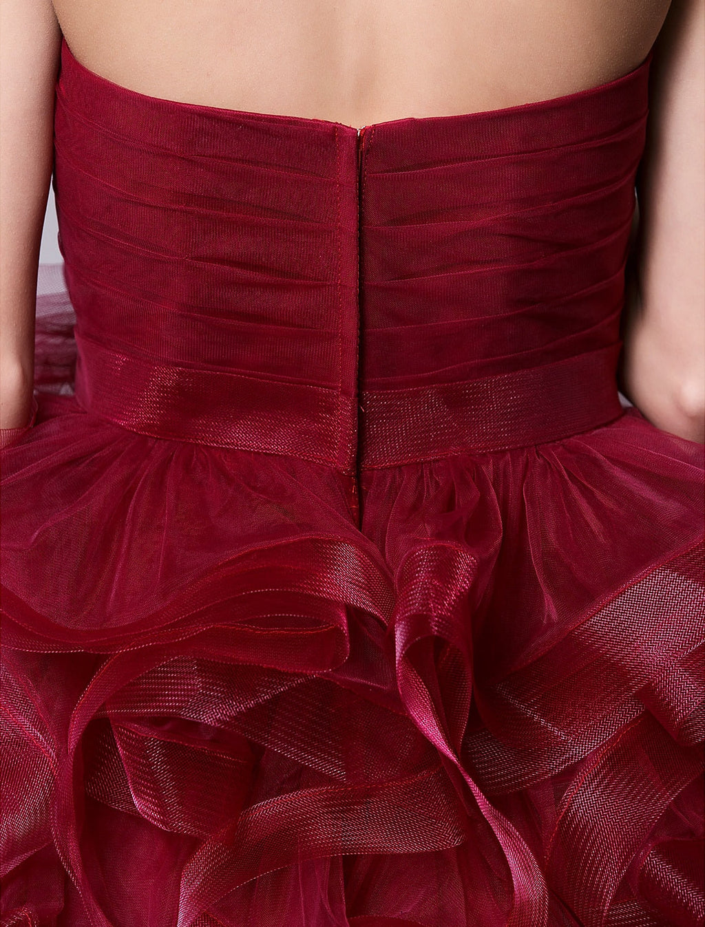 Ball Gown Strapless Tulle Sleeveless Mini Cocktail Gown - Chloe Dress