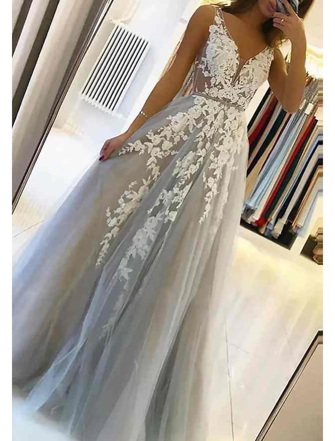 Black Ball Gown Off-Shoulder Cotton Sleeveless Backless Train Evening Gown - Chloe Dress