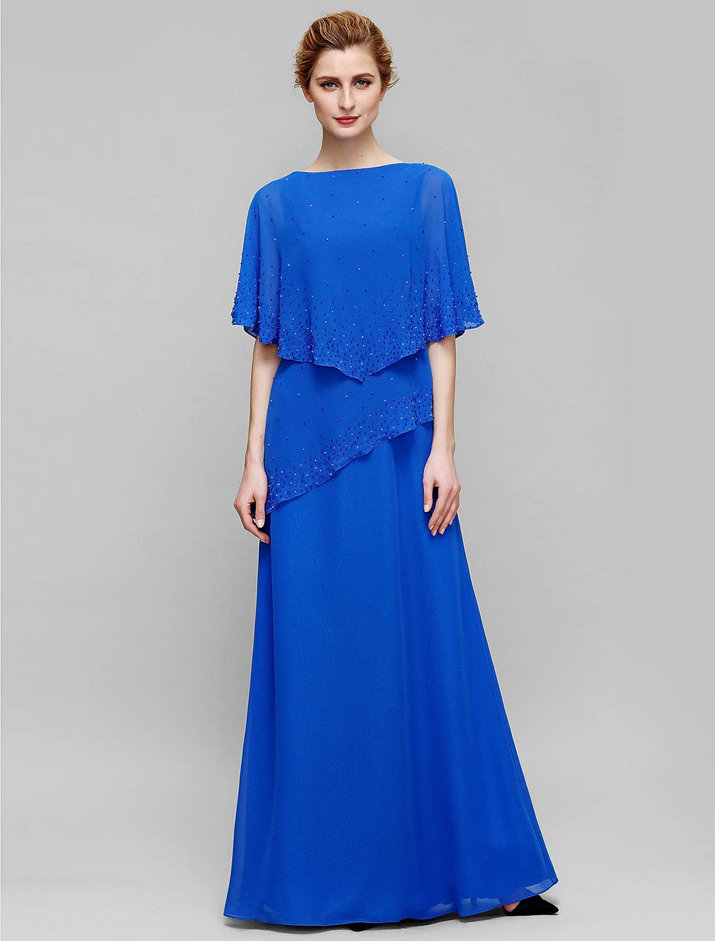 Sheath Chiffon Sleeveless Floor-Length Dress - Chloe Dress