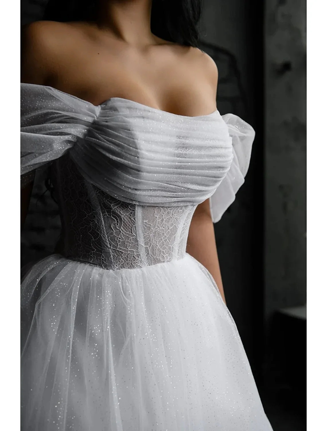 A-Line Satin Sleeveless Tea-Length Wedding Gown - Chloe Dress