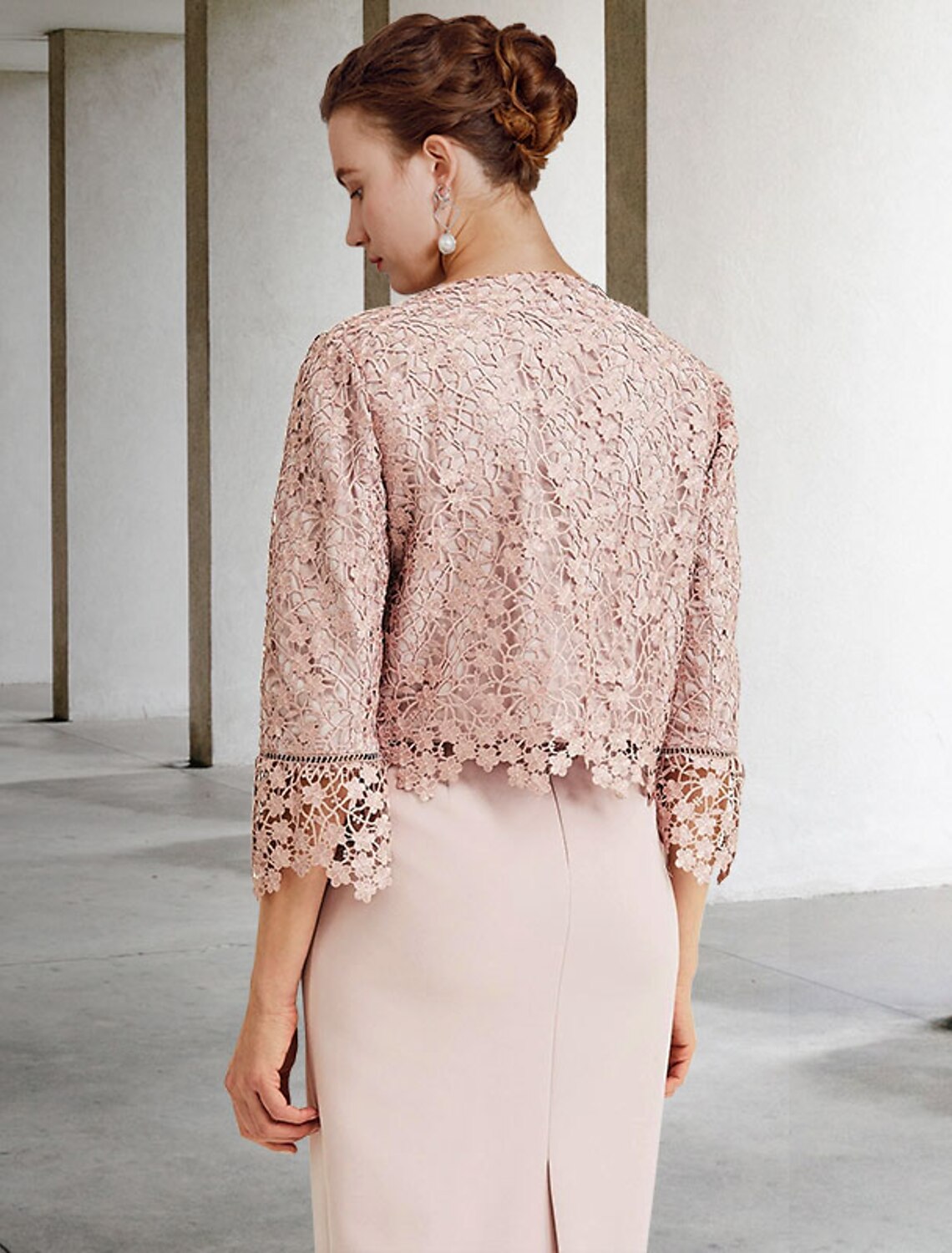 Sheath Chiffon Short Sleeve Ruffled Mini Dress - Chloe Dress