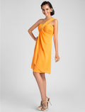 A-Line Sweetheart Chiffon Sleeveless Knee-Length Wedding Gown - Chloe Dress