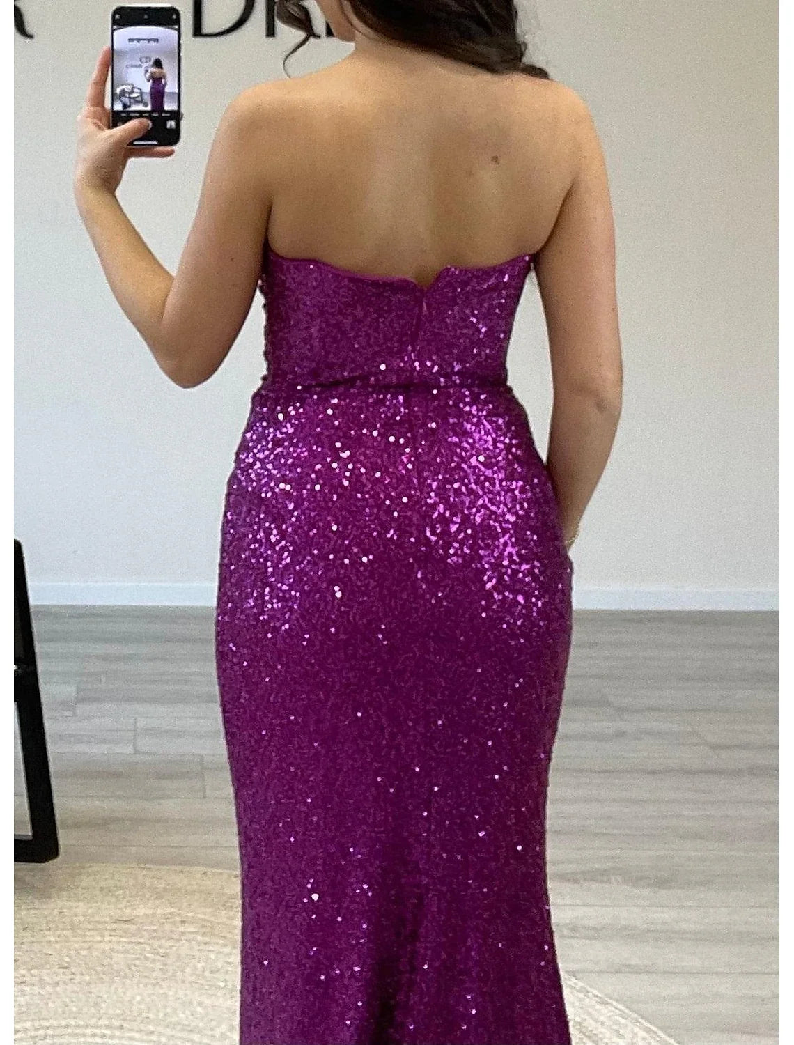 Mermaid Off-Shoulder Sequin Sleeveless Train Prom Dress - Chloe Dress
